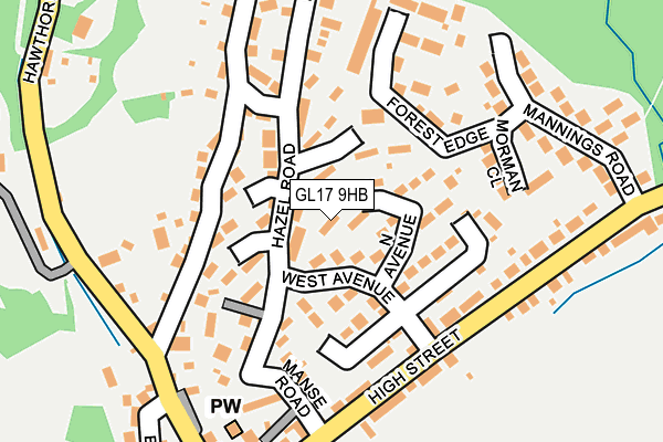 GL17 9HB map - OS OpenMap – Local (Ordnance Survey)