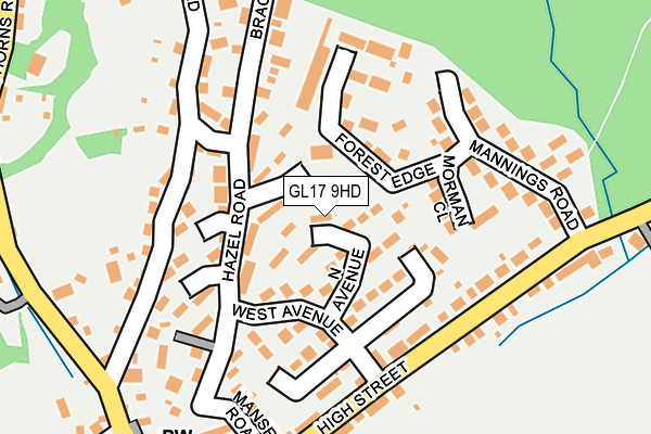 GL17 9HD map - OS OpenMap – Local (Ordnance Survey)