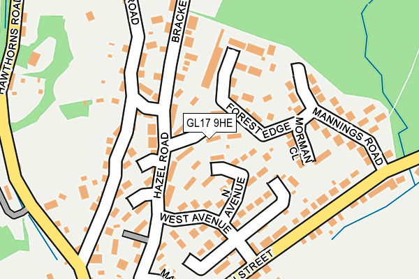GL17 9HE map - OS OpenMap – Local (Ordnance Survey)