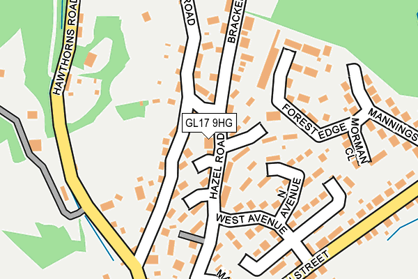 GL17 9HG map - OS OpenMap – Local (Ordnance Survey)