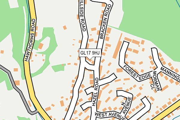 GL17 9HJ map - OS OpenMap – Local (Ordnance Survey)