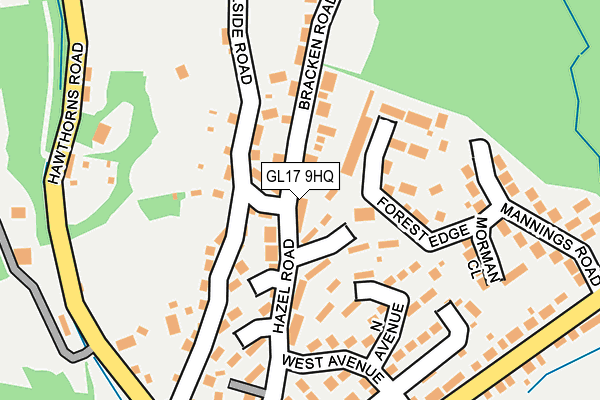 GL17 9HQ map - OS OpenMap – Local (Ordnance Survey)