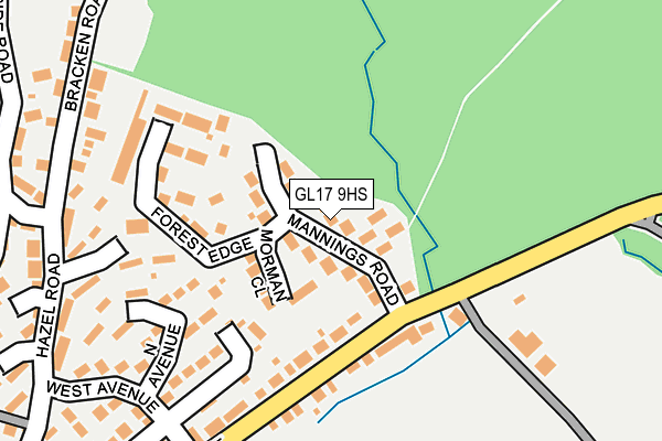 GL17 9HS map - OS OpenMap – Local (Ordnance Survey)