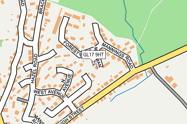 GL17 9HT map - OS OpenMap – Local (Ordnance Survey)