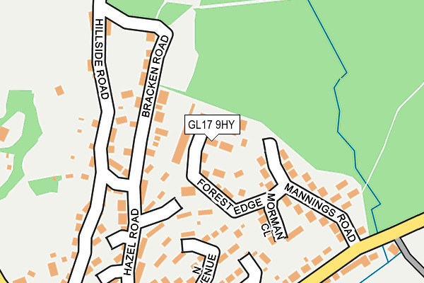 GL17 9HY map - OS OpenMap – Local (Ordnance Survey)