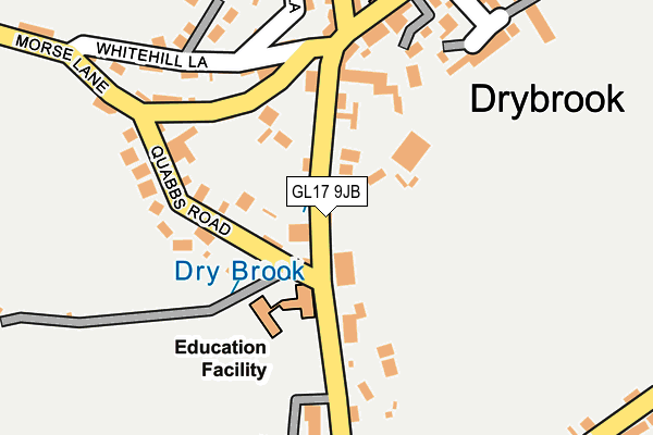GL17 9JB map - OS OpenMap – Local (Ordnance Survey)