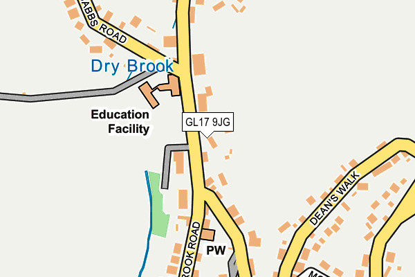 GL17 9JG map - OS OpenMap – Local (Ordnance Survey)