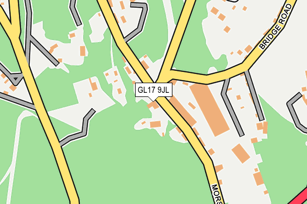 GL17 9JL map - OS OpenMap – Local (Ordnance Survey)