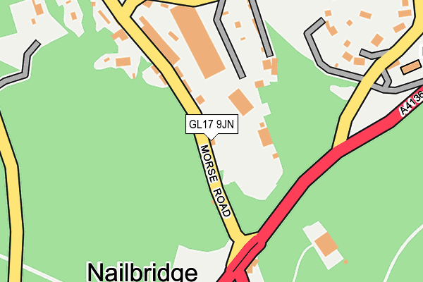 GL17 9JN map - OS OpenMap – Local (Ordnance Survey)