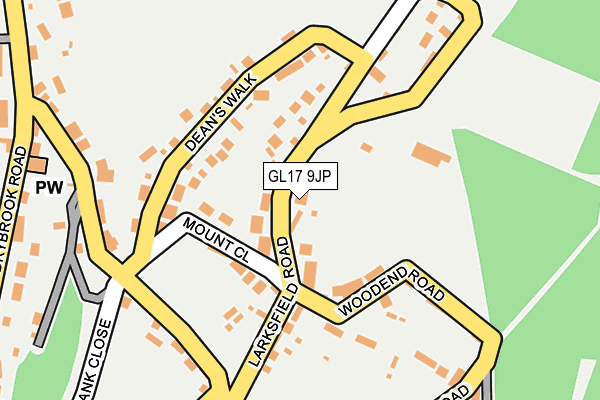 GL17 9JP map - OS OpenMap – Local (Ordnance Survey)