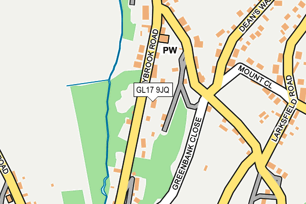 GL17 9JQ map - OS OpenMap – Local (Ordnance Survey)