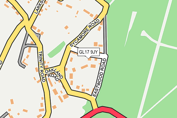 GL17 9JY map - OS OpenMap – Local (Ordnance Survey)