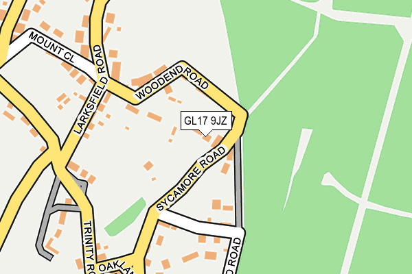 GL17 9JZ map - OS OpenMap – Local (Ordnance Survey)