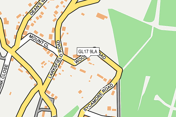 GL17 9LA map - OS OpenMap – Local (Ordnance Survey)