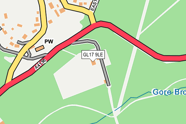 GL17 9LE map - OS OpenMap – Local (Ordnance Survey)