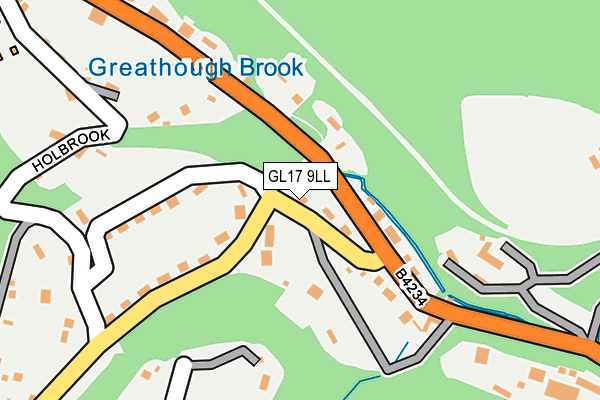 GL17 9LL map - OS OpenMap – Local (Ordnance Survey)