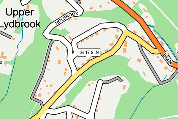 GL17 9LN map - OS OpenMap – Local (Ordnance Survey)