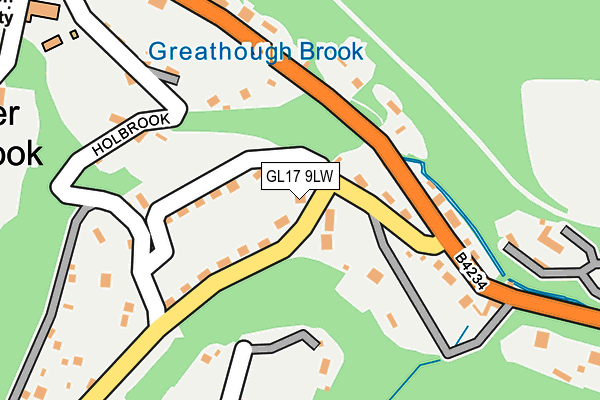 GL17 9LW map - OS OpenMap – Local (Ordnance Survey)