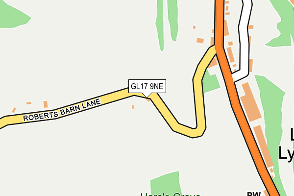 GL17 9NE map - OS OpenMap – Local (Ordnance Survey)