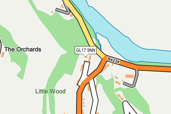 GL17 9NN map - OS OpenMap – Local (Ordnance Survey)