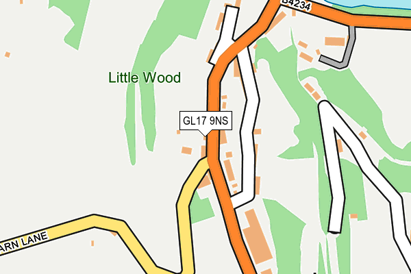 GL17 9NS map - OS OpenMap – Local (Ordnance Survey)