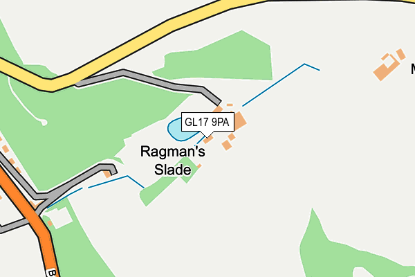 GL17 9PA map - OS OpenMap – Local (Ordnance Survey)