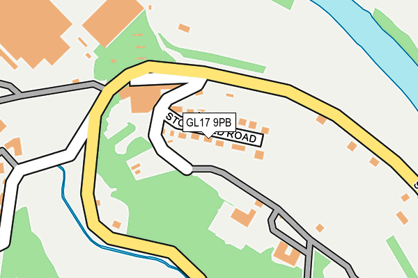 GL17 9PB map - OS OpenMap – Local (Ordnance Survey)