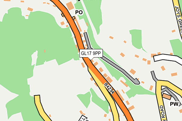 GL17 9PP map - OS OpenMap – Local (Ordnance Survey)