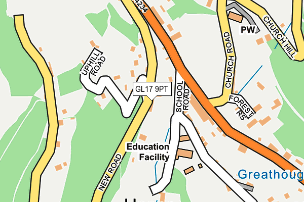 GL17 9PT map - OS OpenMap – Local (Ordnance Survey)