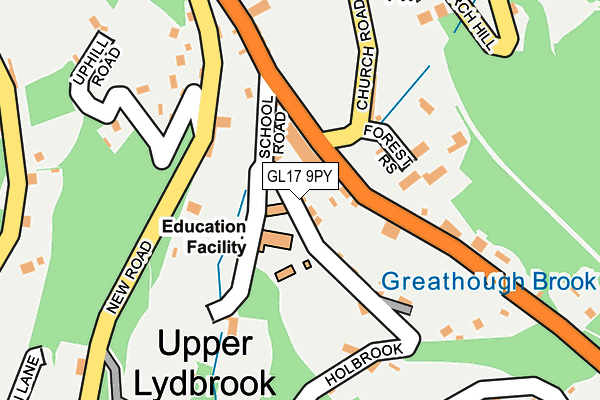 GL17 9PY map - OS OpenMap – Local (Ordnance Survey)