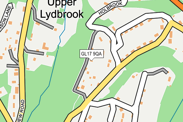 GL17 9QA map - OS OpenMap – Local (Ordnance Survey)