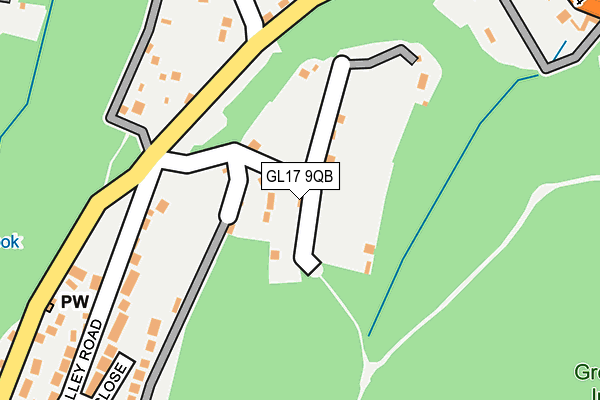 GL17 9QB map - OS OpenMap – Local (Ordnance Survey)