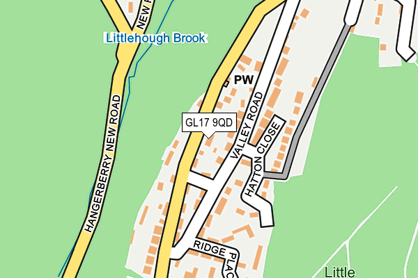 GL17 9QD map - OS OpenMap – Local (Ordnance Survey)