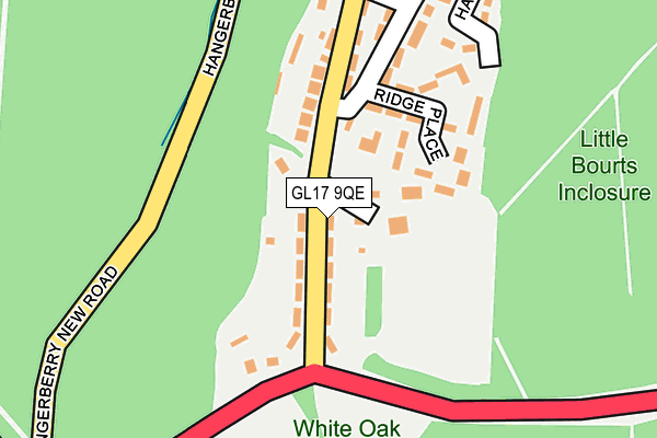 GL17 9QE map - OS OpenMap – Local (Ordnance Survey)
