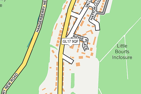 GL17 9QF map - OS OpenMap – Local (Ordnance Survey)