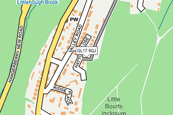 GL17 9QJ map - OS OpenMap – Local (Ordnance Survey)