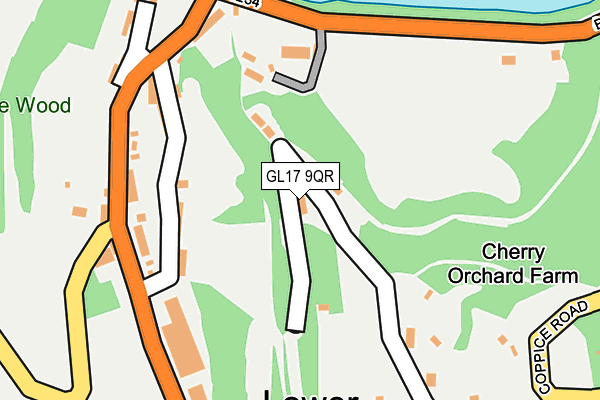 GL17 9QR map - OS OpenMap – Local (Ordnance Survey)