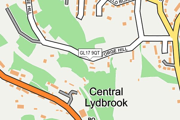 GL17 9QT map - OS OpenMap – Local (Ordnance Survey)