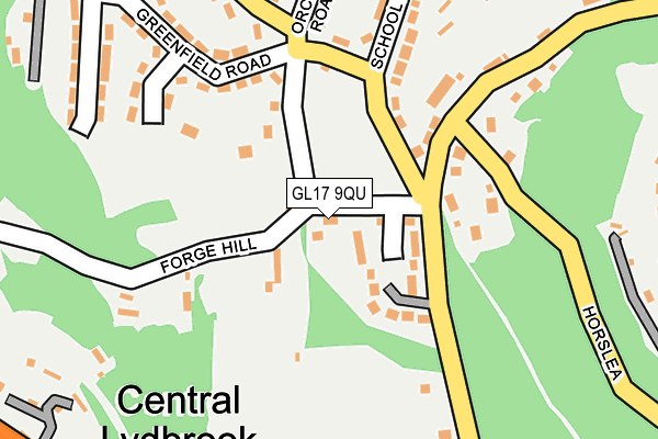 GL17 9QU map - OS OpenMap – Local (Ordnance Survey)