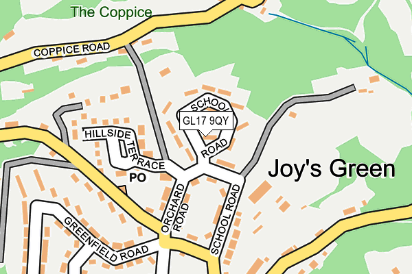 GL17 9QY map - OS OpenMap – Local (Ordnance Survey)