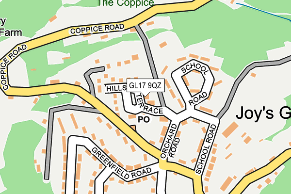 GL17 9QZ map - OS OpenMap – Local (Ordnance Survey)