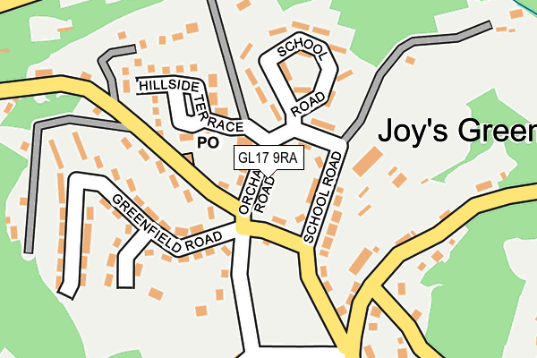 GL17 9RA map - OS OpenMap – Local (Ordnance Survey)