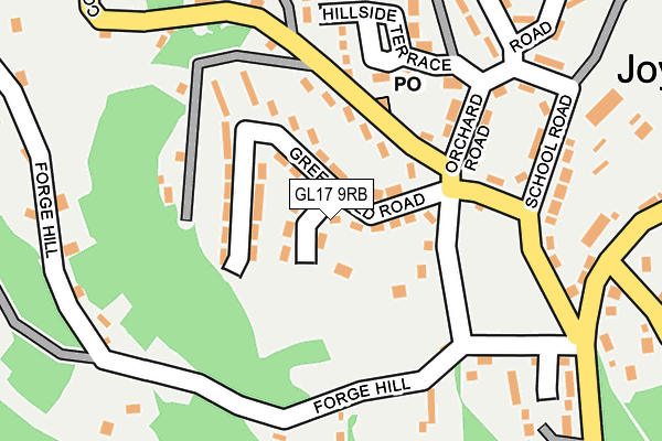 GL17 9RB map - OS OpenMap – Local (Ordnance Survey)