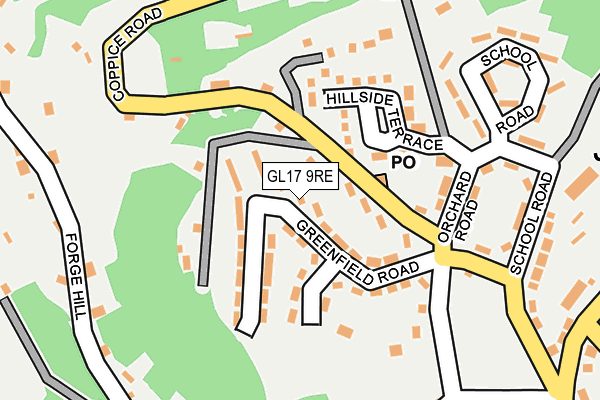 GL17 9RE map - OS OpenMap – Local (Ordnance Survey)