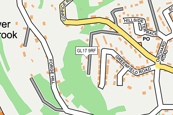 GL17 9RF map - OS OpenMap – Local (Ordnance Survey)