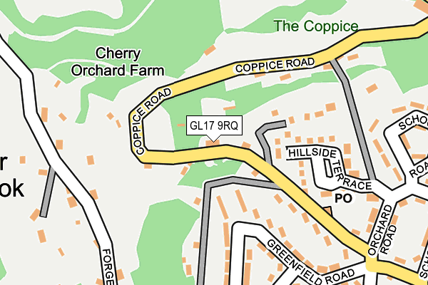 GL17 9RQ map - OS OpenMap – Local (Ordnance Survey)