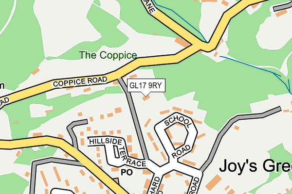 GL17 9RY map - OS OpenMap – Local (Ordnance Survey)