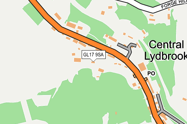 GL17 9SA map - OS OpenMap – Local (Ordnance Survey)