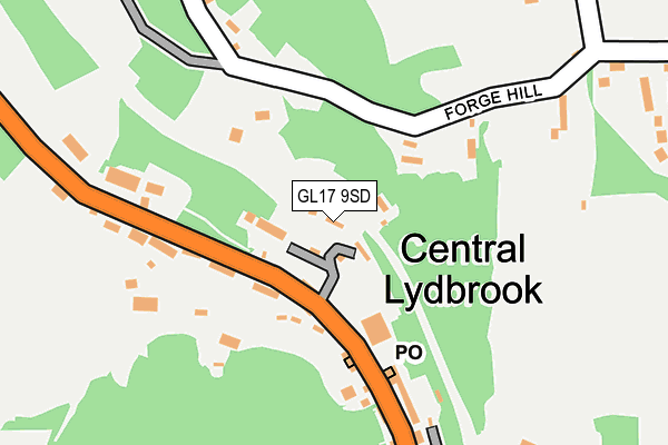 GL17 9SD map - OS OpenMap – Local (Ordnance Survey)