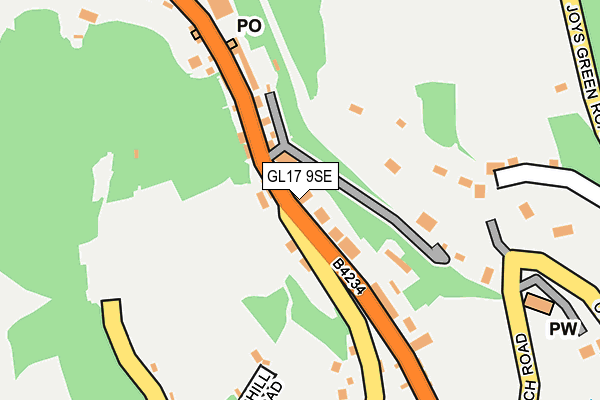 GL17 9SE map - OS OpenMap – Local (Ordnance Survey)